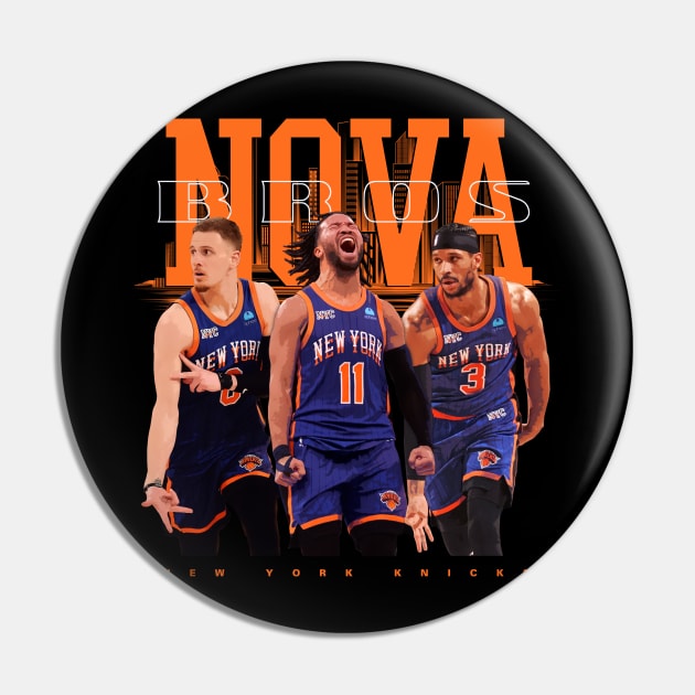 New York Knicks Nova Bros Pin by Juantamad