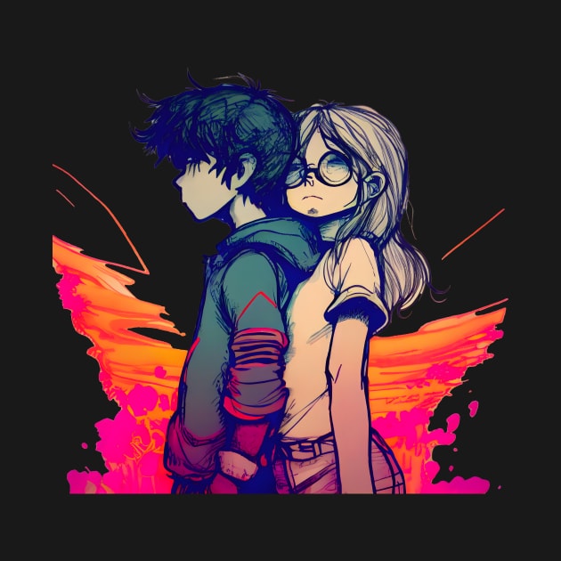 Lovley Cool Couple Colorful one by MLArtifex