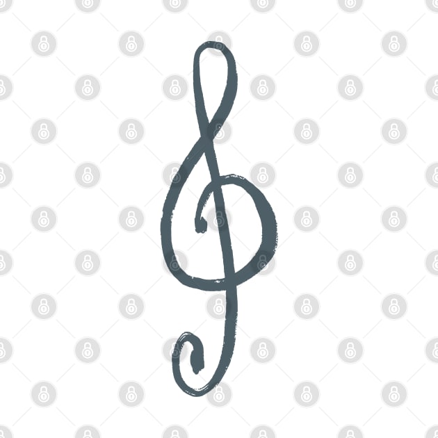 Treble Clef Music Aesthetic by Harpleydesign