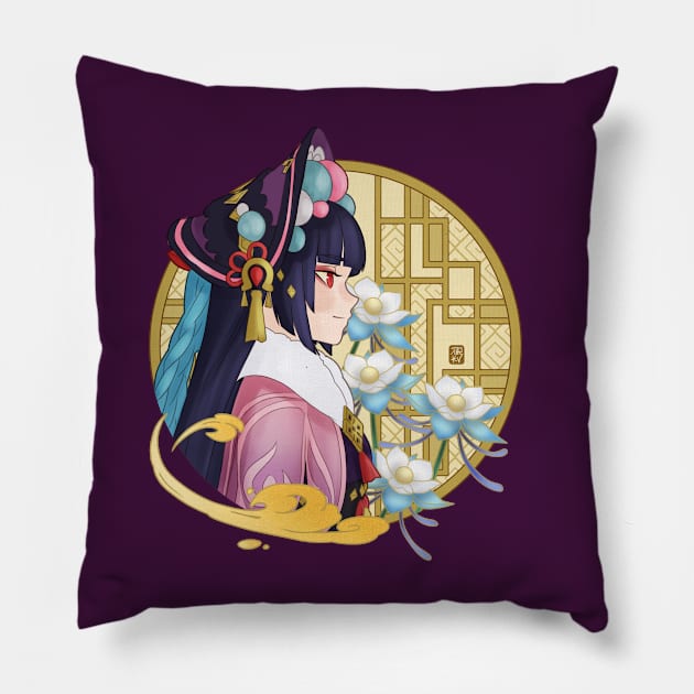 Yun Jin, Genshin Impact Pillow by Kuroi Kitsune