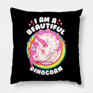 I AM A BEAUTIFUL DINOCORN Pillow