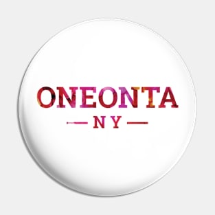 Oneonta, NY Alcohol Ink Pin