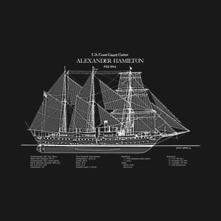 Alexander Hamilton wix-272 United States Coast Guard Cutter - ABDpng T-Shirt