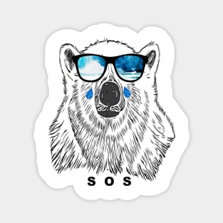 Polar Bear Sends Out an SOS Magnet