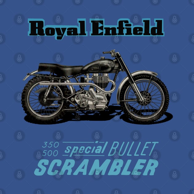 Vintage Royal Enfield Special Bullet Scrambler by MotorManiac