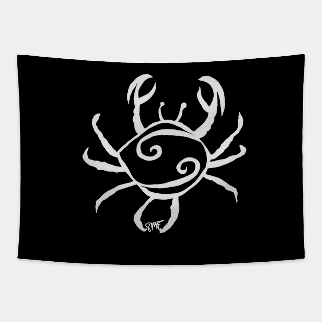 Zodiac - Cancer (neg image) Tapestry by StormMiguel - SMF