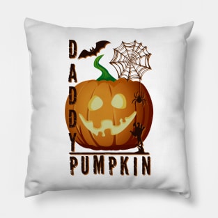 Daddy Pumpkin Halloween Pillow