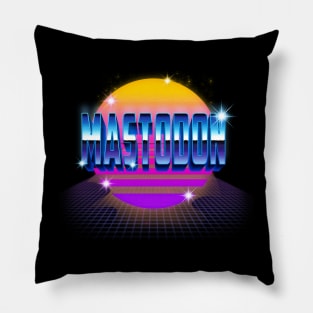 Graphic Proud Name Mastodon Personalized Birthday 70s 80s 90s Vintage Styles Pillow