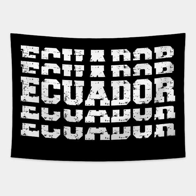 Ecuador Stacked Vintage Tapestry by silentboy