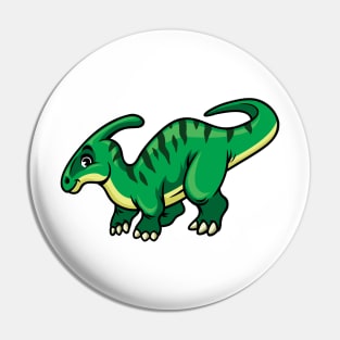 Cute Parasaurus Happy Dinosaur Pin