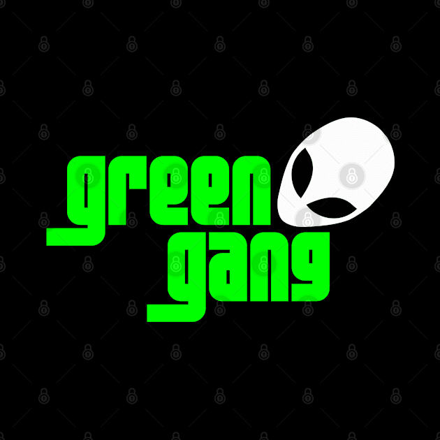 Green Alien Gang GTA - Cool by 1Y_Design