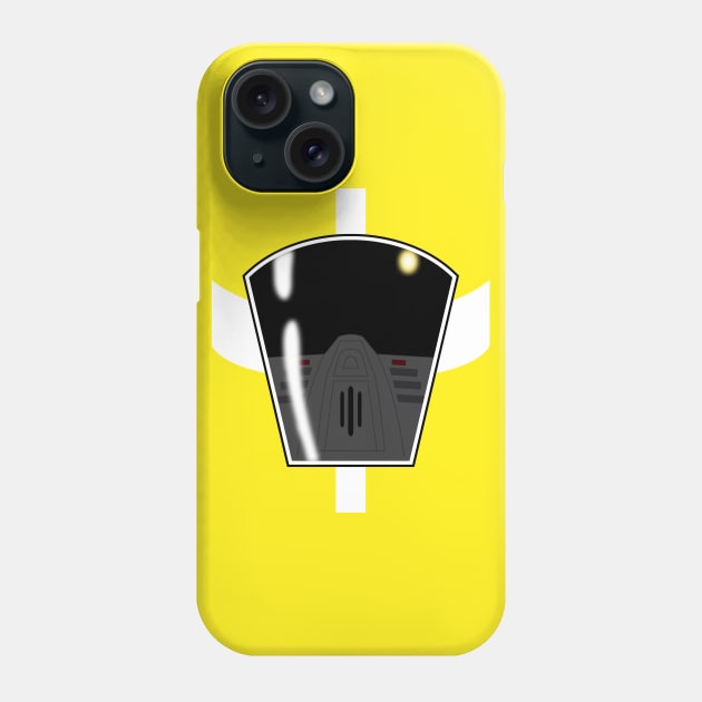 Lightspeed Rescue Yellow Ranger Visor Phone Case by mavgagliano