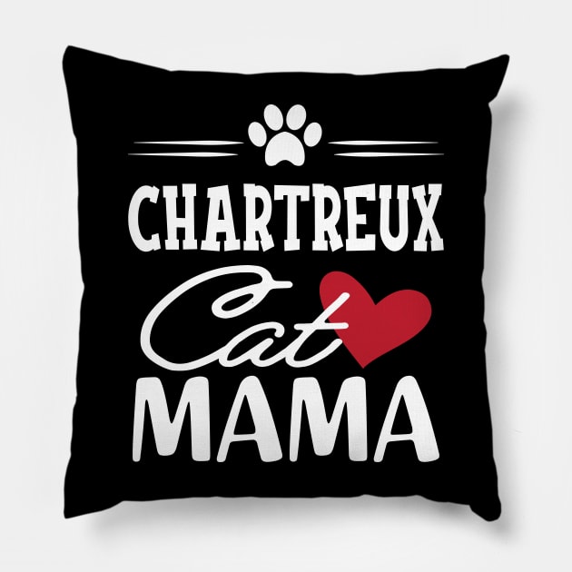 Chartreux Cat Mama Pillow by KC Happy Shop