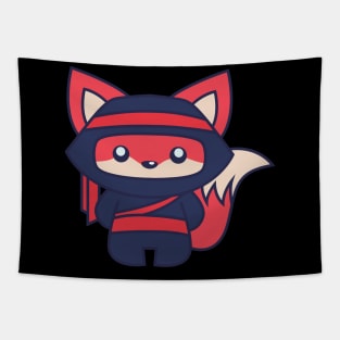 fox in cartoon costume cute style gift Tapestry