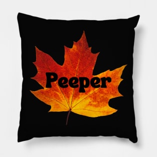 Maple Leaf Peeper Pillow