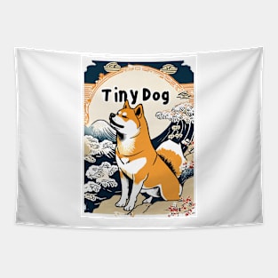 Tiny cute dog Tapestry