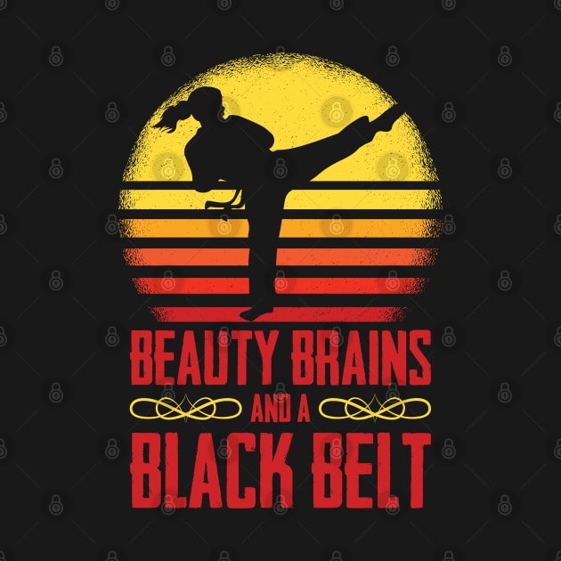 Beauty Brains and a Black Belt Karateka Karate Lessons Kata by sBag-Designs