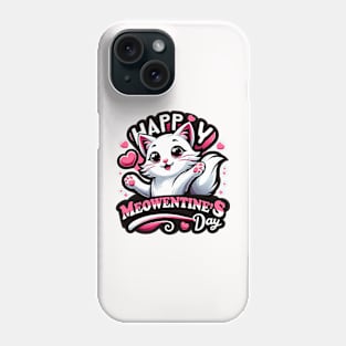 Cute Cat Valentine_s Day Celebration Phone Case