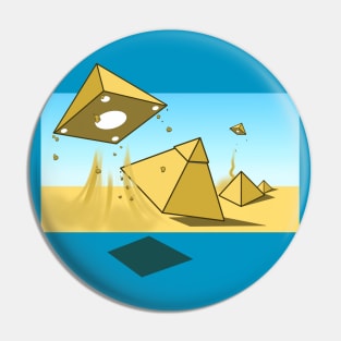 Pyramid UFO Pin