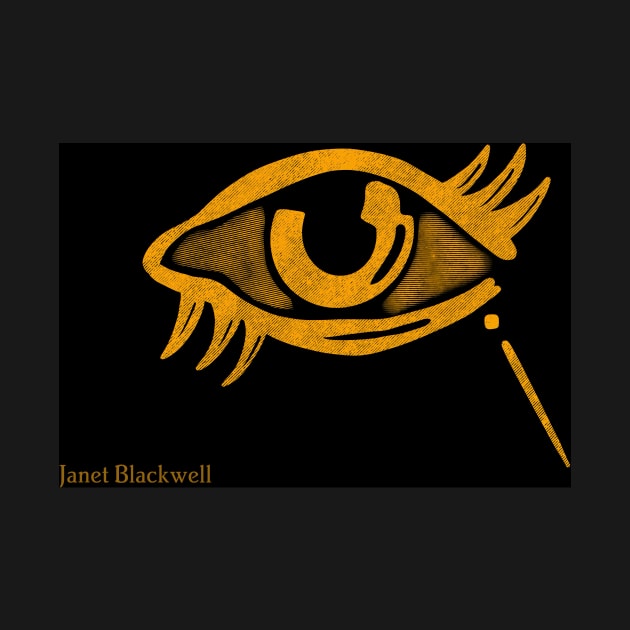 Janet Blackwell eye design merch by Janet Blackwell