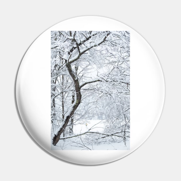 November Vermont Snow Pin by srwdesign