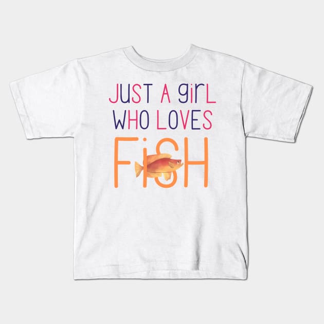 Fishing T-Shirt for Kids Cute Design Gifts Shirt 