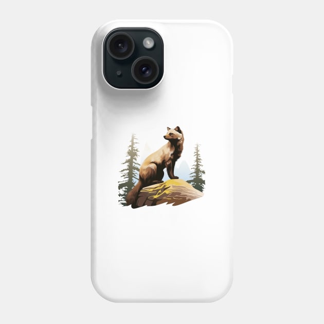 Pine Marten Phone Case by zooleisurelife