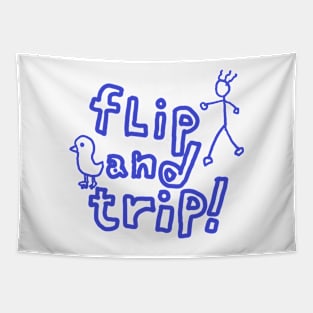 flip and trip Tapestry