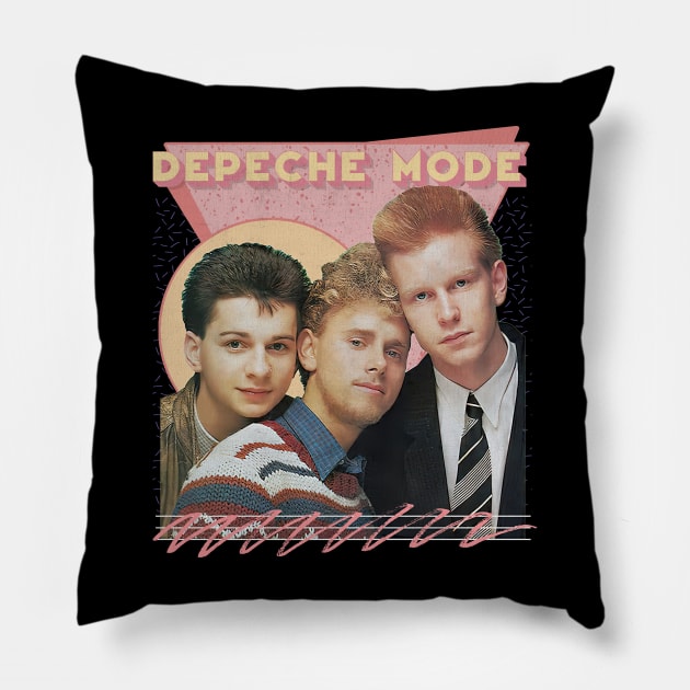 Depeche Mode / 80s Retro Fan Design Pillow by DankFutura
