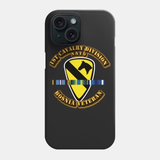 1st Cavalry Division w Bosnia SVC Ribbons Phone Case