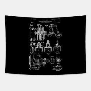 Diesel Engine Patent 1898 Mechanic gift Tapestry