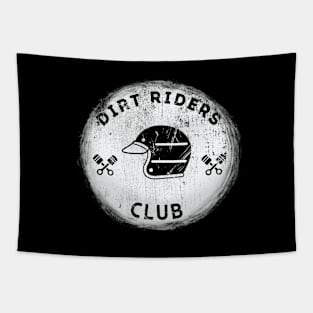 Dirt Riders Club (Black & White) Tapestry