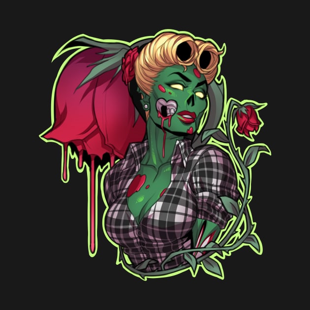 Psychobilly Zombie Girl by PirateCashoo