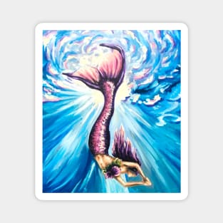 Diving Mermaid Magnet