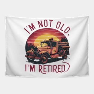 Timeless Retirement Attitude Tee Tapestry