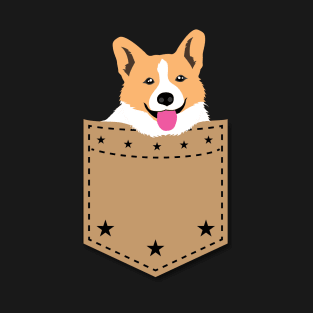 Corgi in Your Pocket Funny T Shirt for Pet Lovers T-Shirt