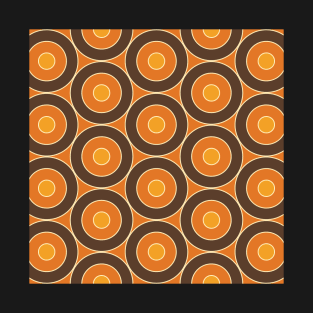 Funky Circular Retro Pattern Design #1 T-Shirt