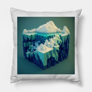My small worlds : Iceberg 4 Pillow