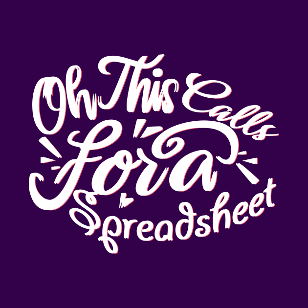 Oh This Calls For A Spreadsheet typography design by A Floral Letter Capital letter A | Monogram, Sticker