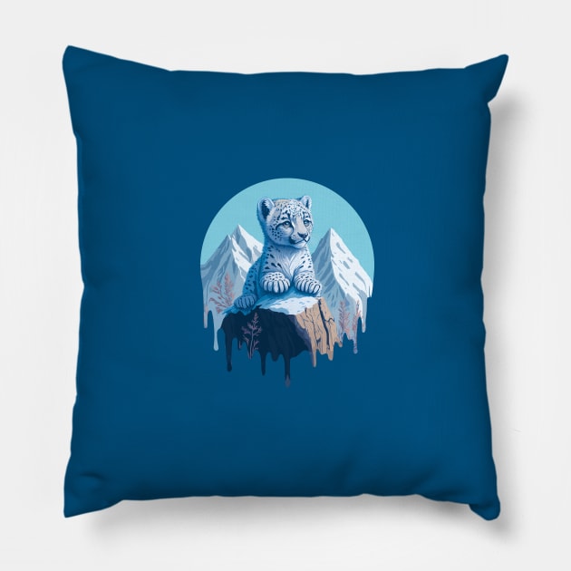 CLIMATE CHANGE IS REAL Pillow by Parasol Art Studio