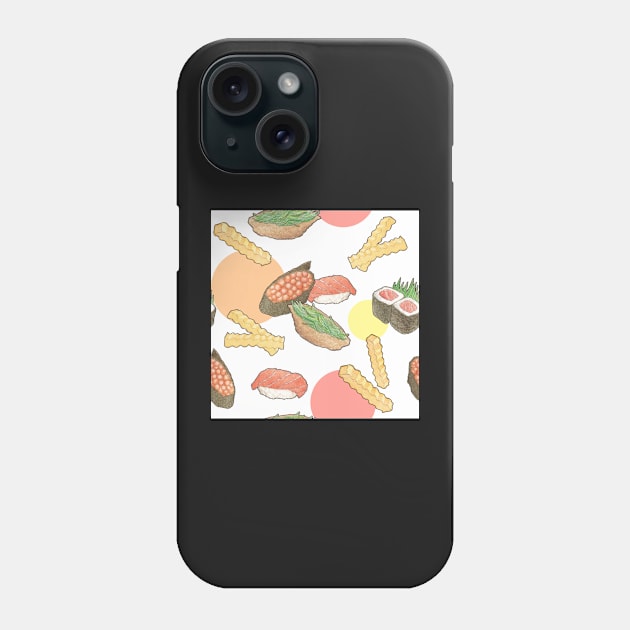 Sushi Fries Phone Case by geekgo