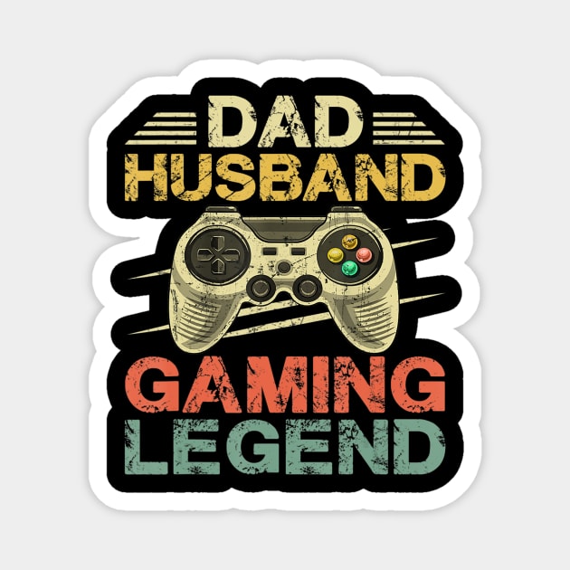 Gaming Gift Dad Daddy Husband Funny Gamer Video Game Magnet by Zak N mccarville