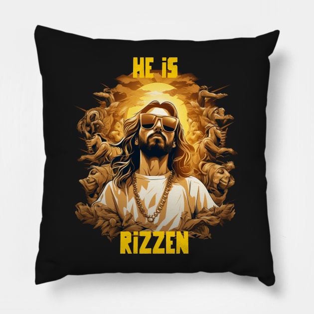 He is rizzen Pillow by Popstarbowser