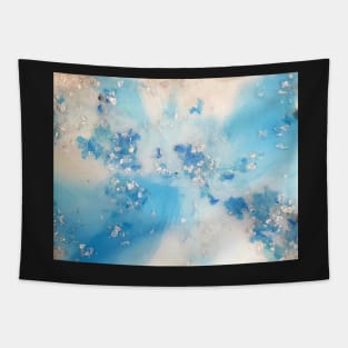 Photo Resin casting Blue/White Tapestry