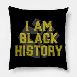 Black History/ Strong Black Hand Pillow