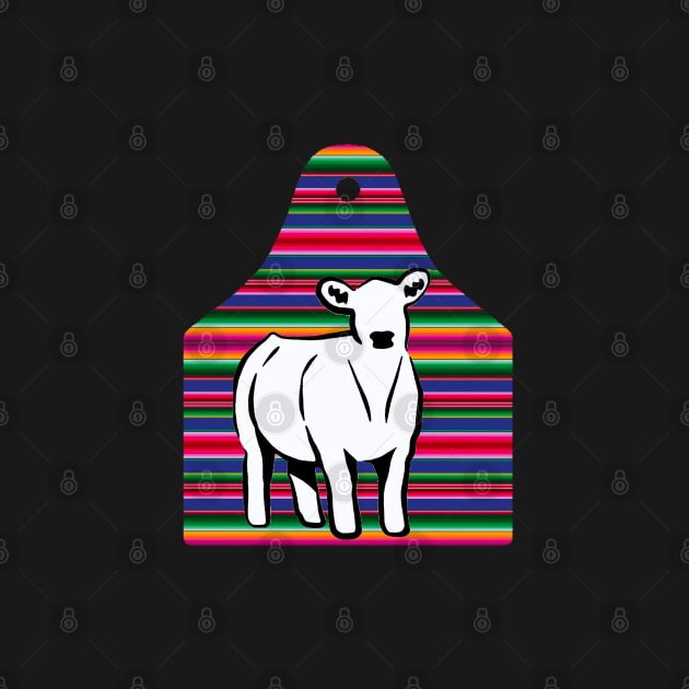 Serape Ear Tag - Cow - NOT FOR RESALE WITHOUT PERMISSION by l-oh