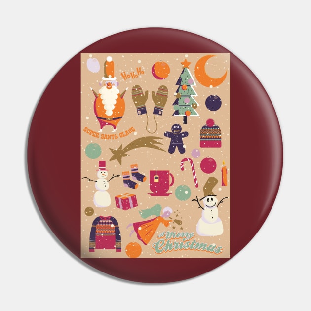 Cute Christmas Postcards - Cute Christmas Illustration - christmas cookies illustration Pin by Boogosh