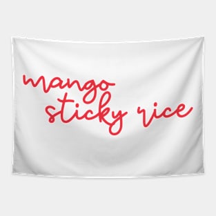mango sticky rice - Thai red - Flag color Tapestry