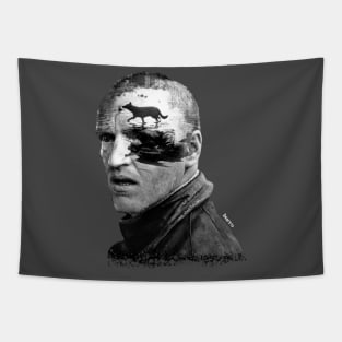 Andrei Tarkovsky's Stalker Silhouette Art by @burrotees Tapestry