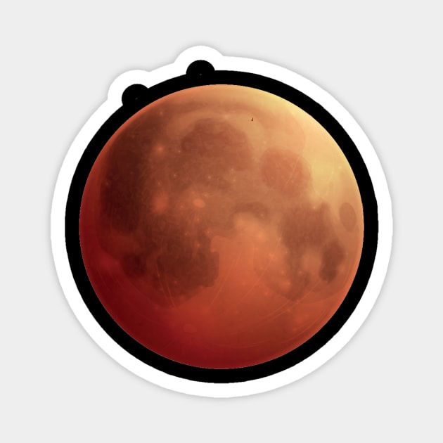 Total Lunar Eclipse Blood Moon – March 14, 2025 Eclipse Magnet by ArtistTee ⭐⭐⭐⭐⭐